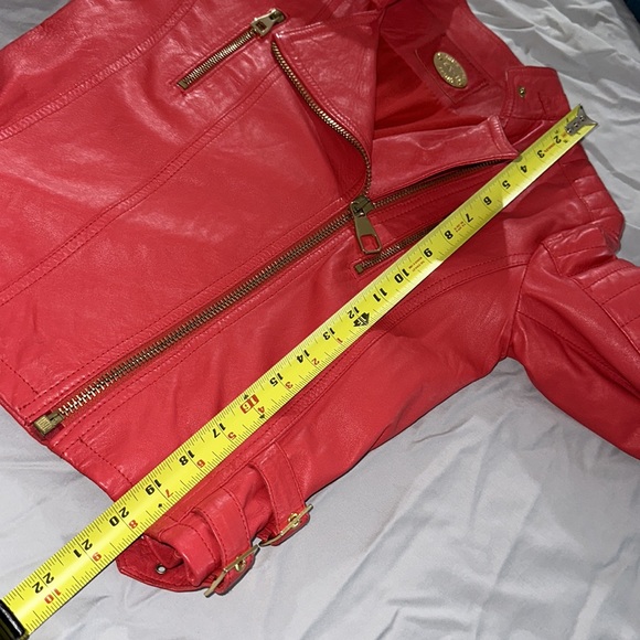 Italian LEATHER buttery soft Moto style jacket - Picture 5 of 16